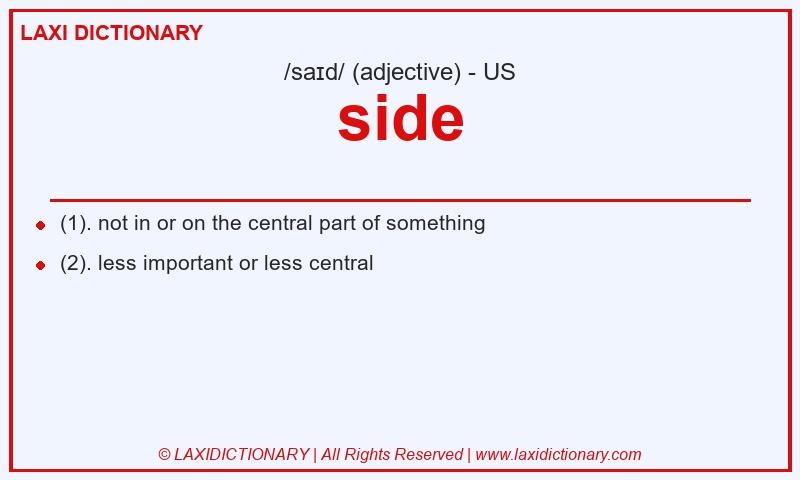 Definition side in American English