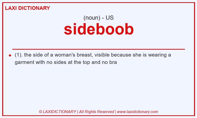 Definition sideboob in American English
