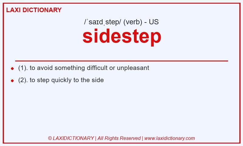 Definition sidestep in American English