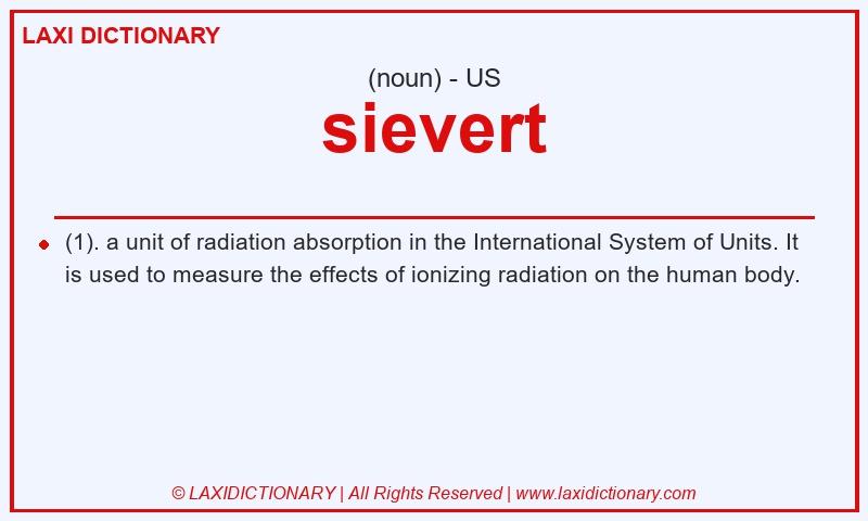 Definition sievert in American English