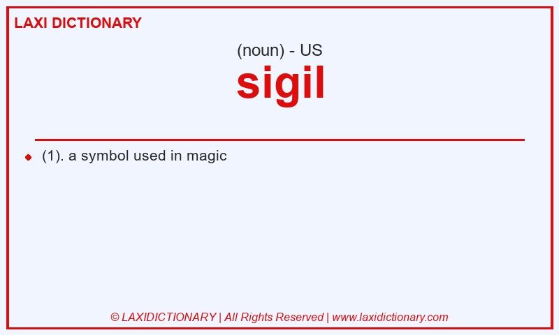 Definition sigil in American English