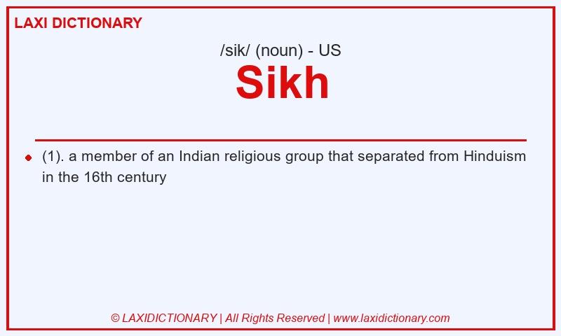 Definition Sikh in American English