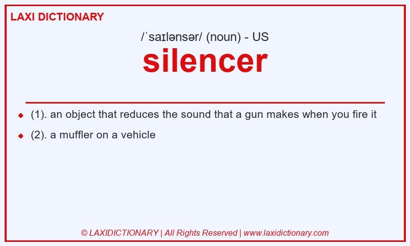 Definition silencer in American English