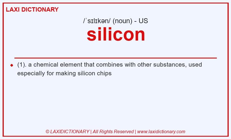 Definition silicon in American English
