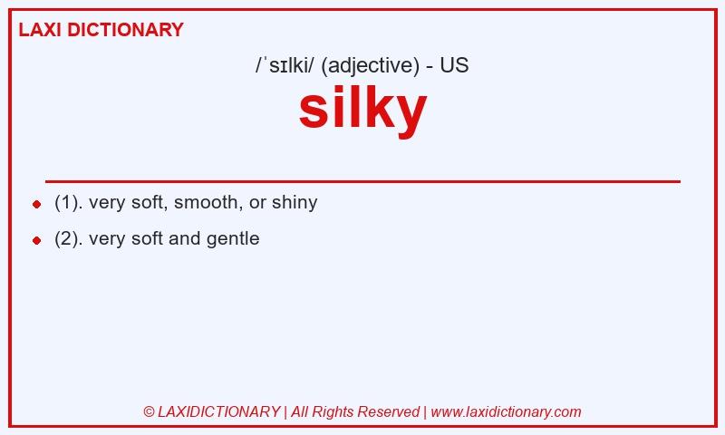 Definition silky in American English