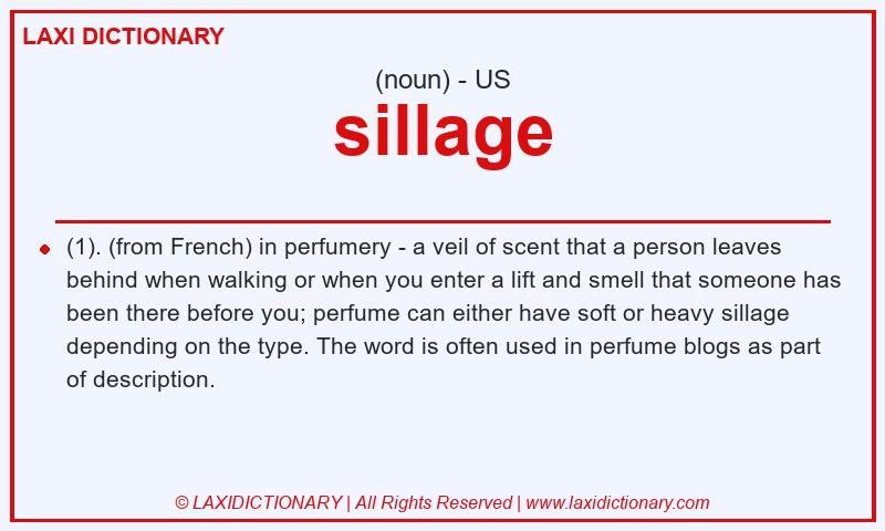 Definition sillage in American English