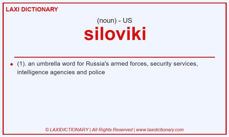 Definition siloviki in American English