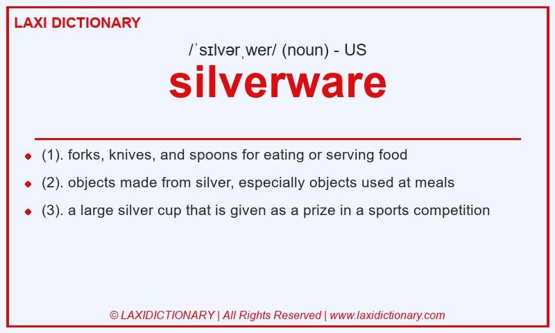 Definition silverware in American English