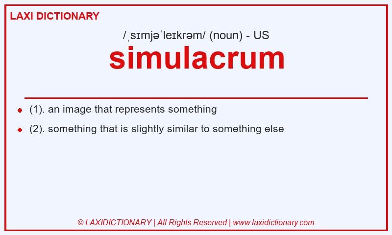 Definition simulacrum in American English