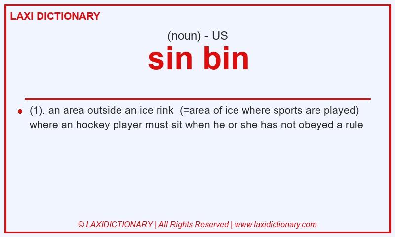Definition sin bin in American English