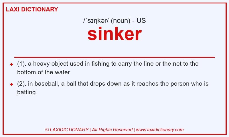 Definition sinker in American English