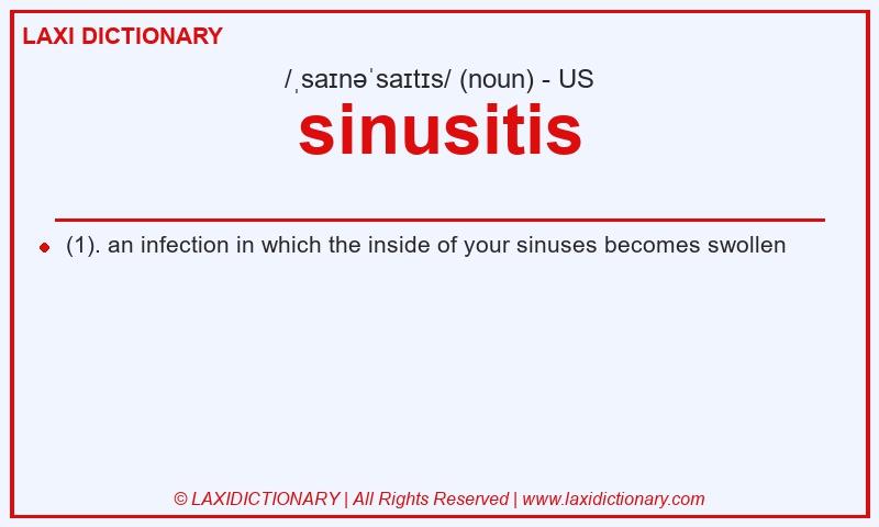 Definition sinusitis in American English