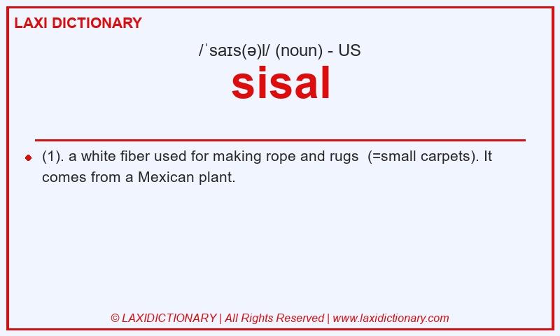 Definition sisal in American English