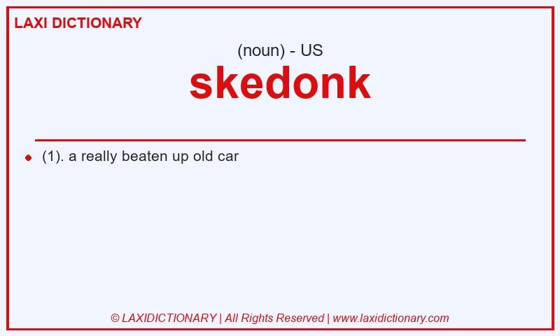 Definition skedonk in American English