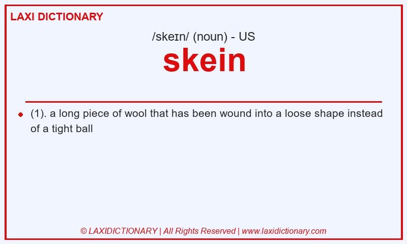 Definition skein in American English