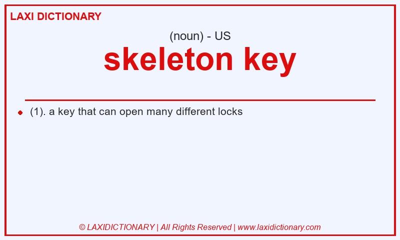 Definition skeleton key in American English