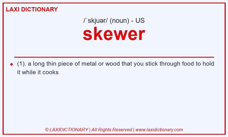Definition skewer in American English