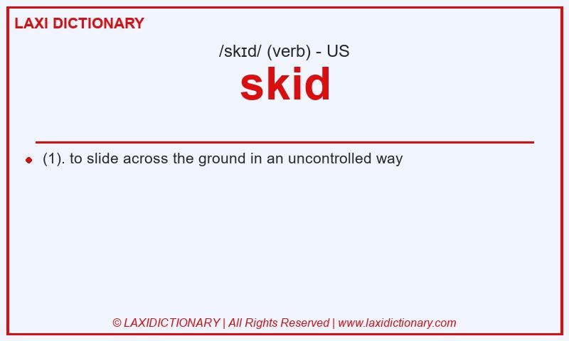 Definition skid in American English