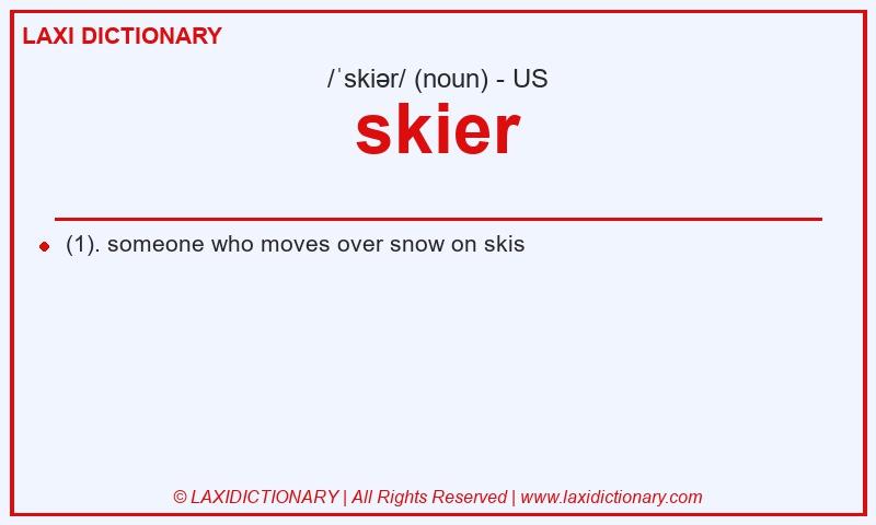 Definition skier in American English