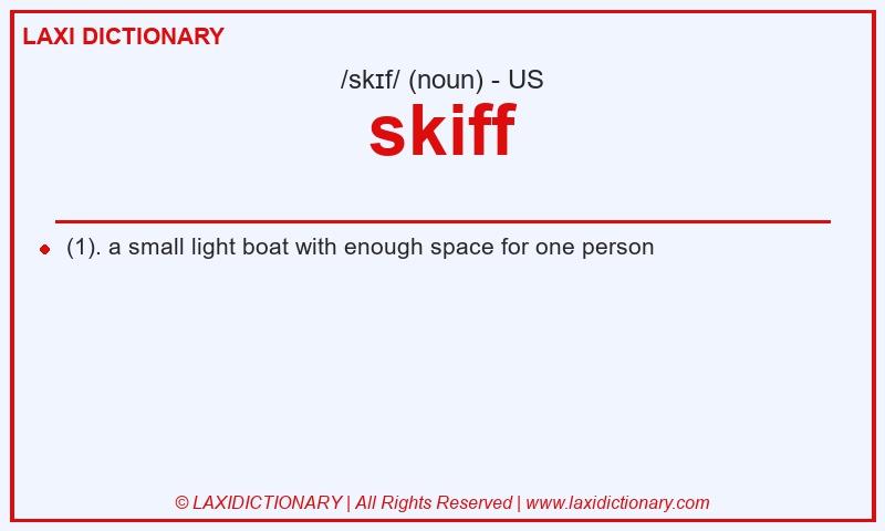 Definition skiff in American English