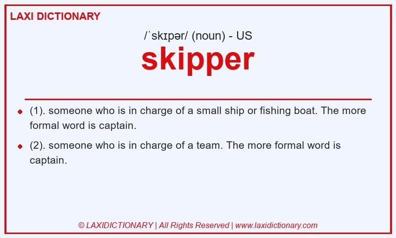 Definition skipper in American English