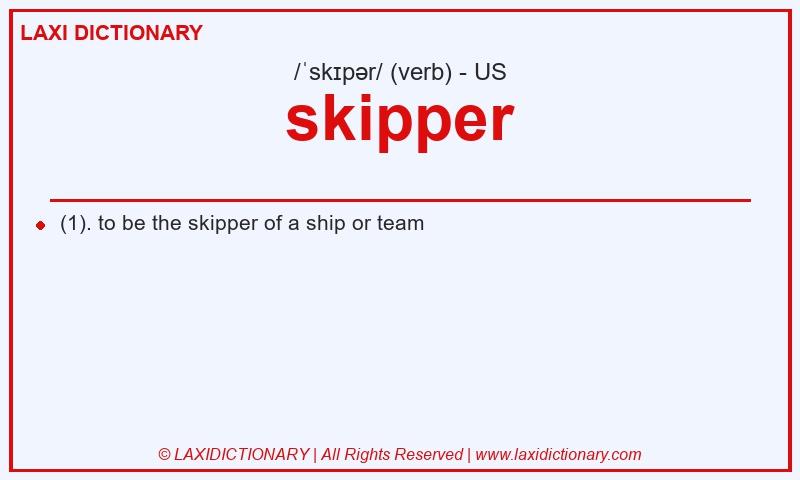 Definition skipper in American English
