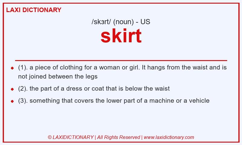 Definition skirt in American English