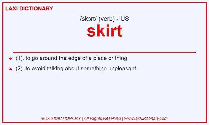 Definition skirt in American English