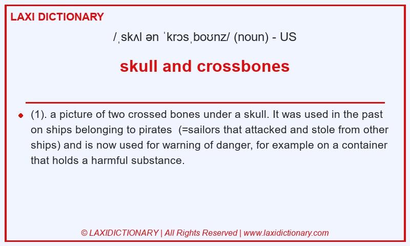 Definition skull and crossbones in American English