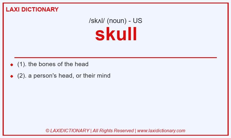 Definition skull in American English