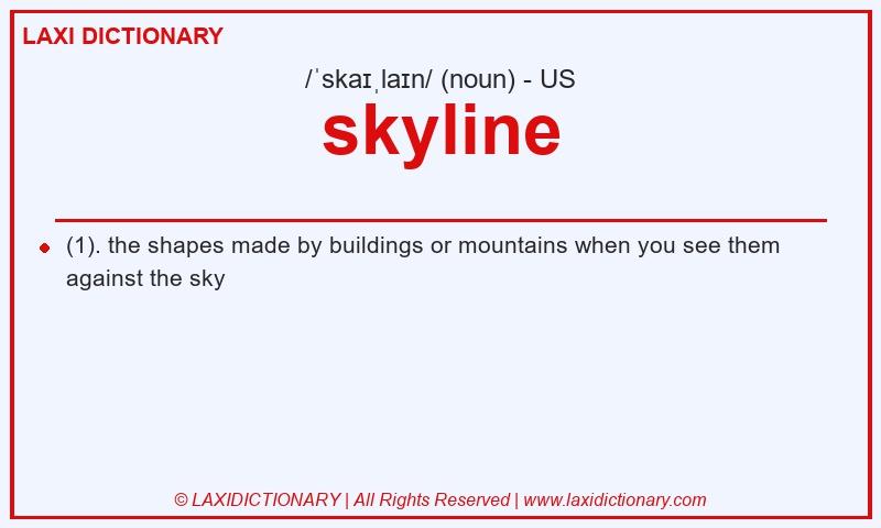 Definition skyline in American English