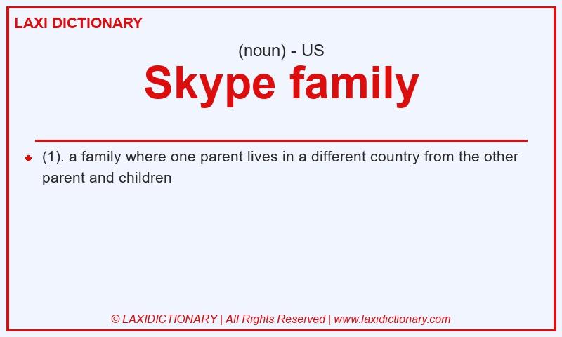 Definition Skype family in American English