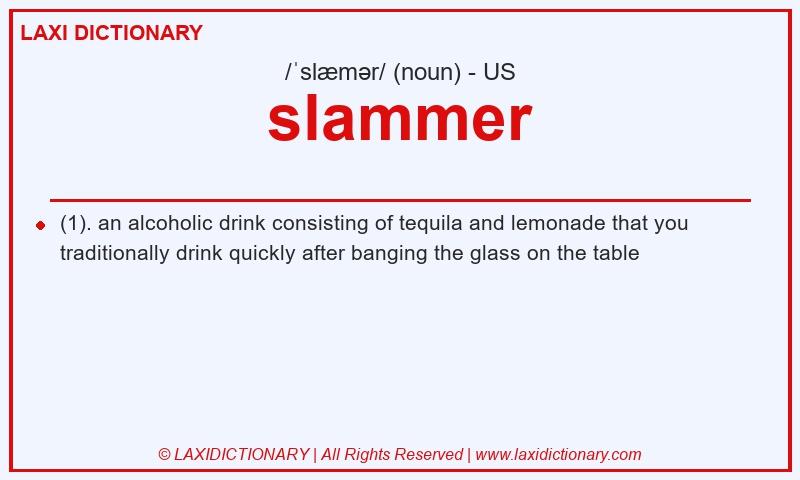 Definition slammer in American English