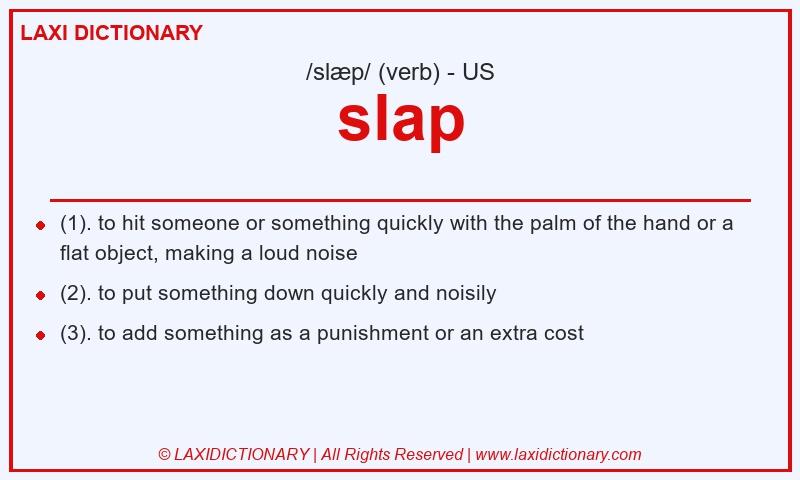 Definition slap in American English