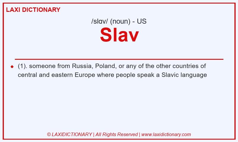 Definition Slav in American English