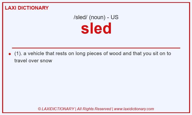 Definition sled in American English