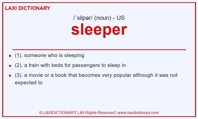 Definition sleeper in American English