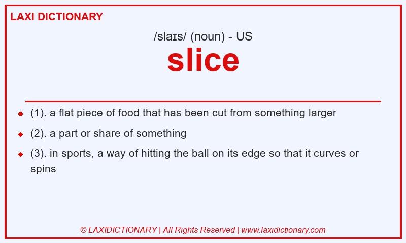 Definition slice in American English