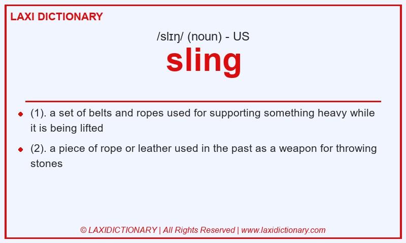 Definition sling in American English