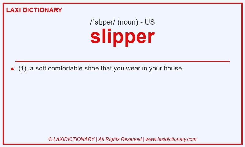 Definition slipper in American English