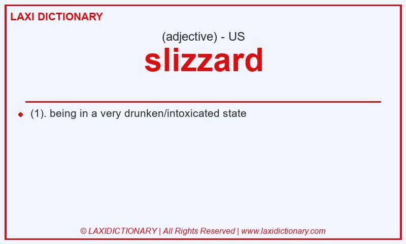 Definition slizzard in American English