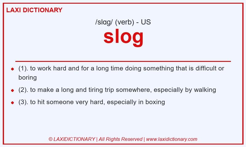 Definition slog in American English