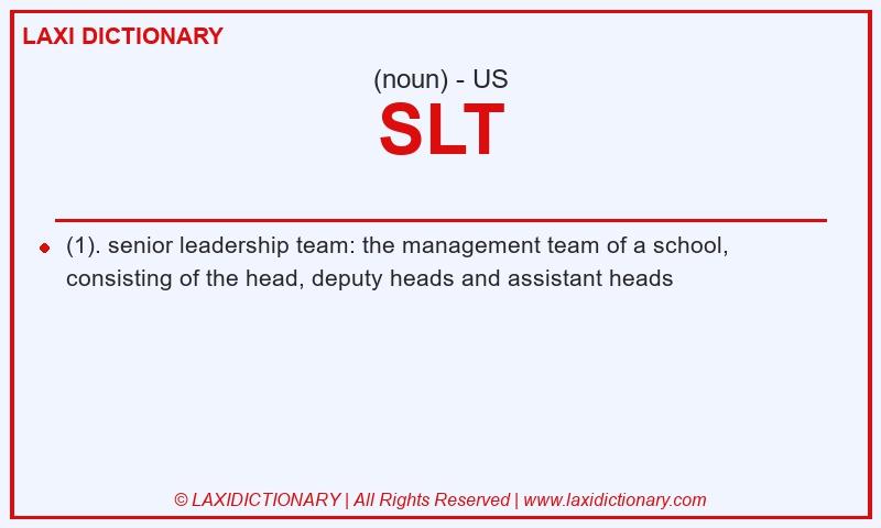 Definition SLT in American English
