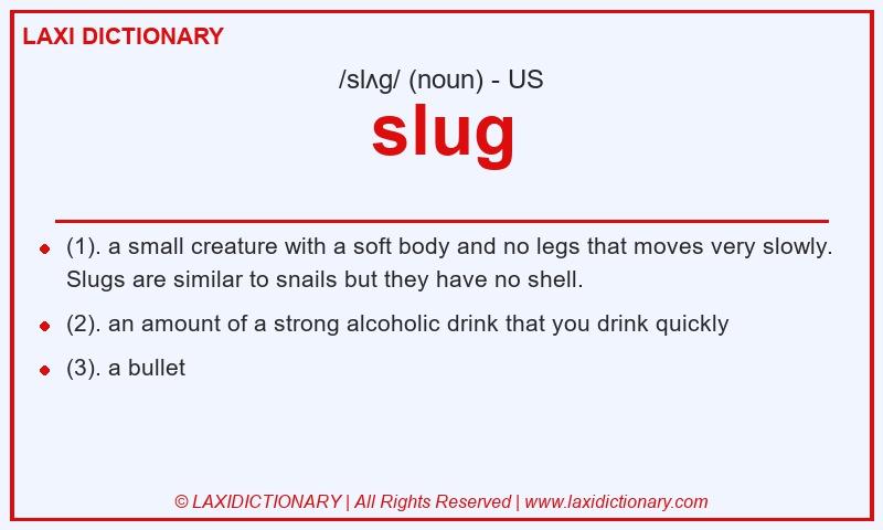 Definition slug in American English