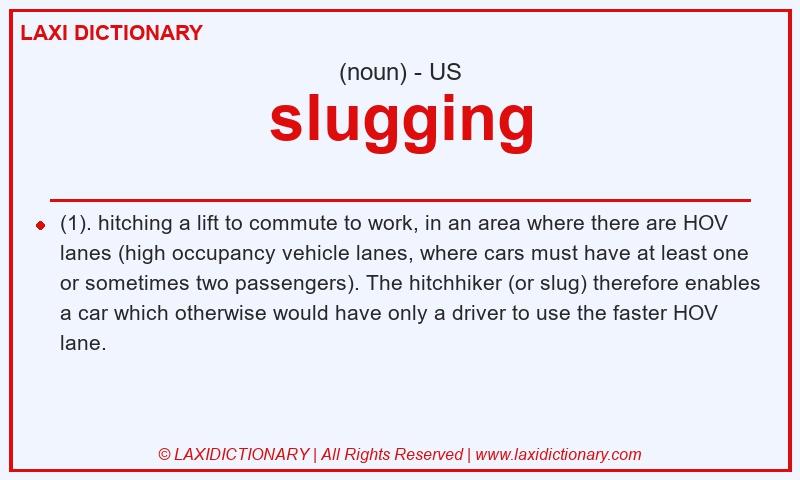 Definition slugging in American English