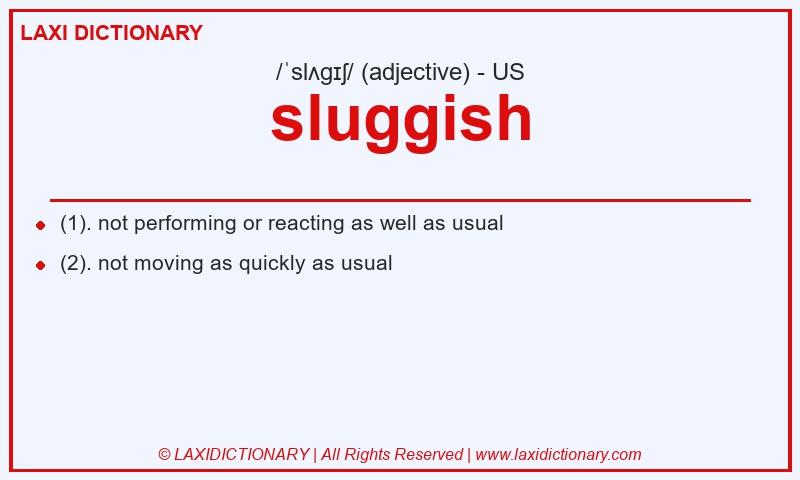 Definition sluggish in American English