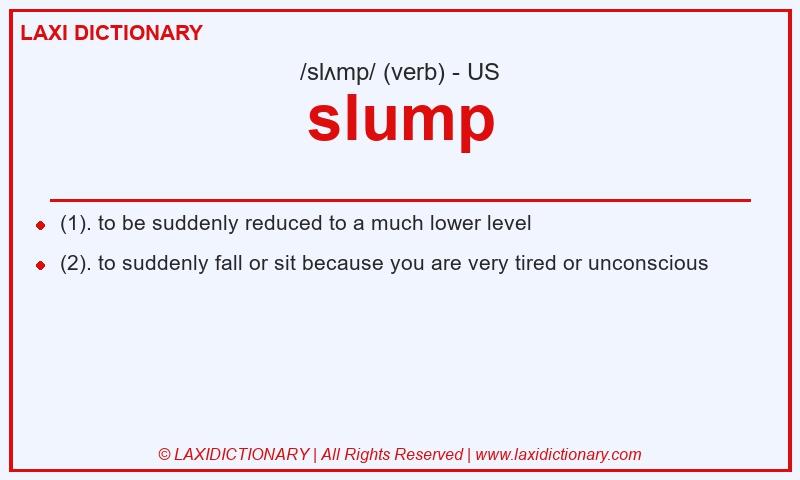 Definition slump in American English