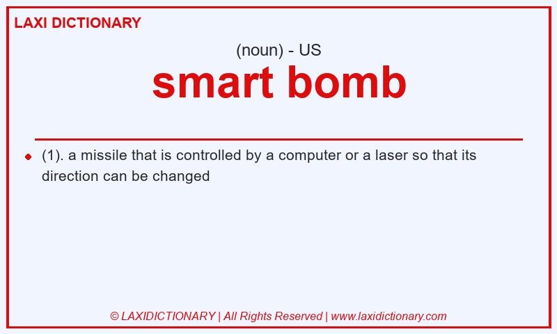 Definition smart bomb in American English