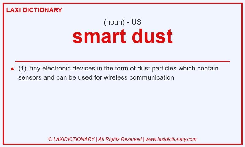 Definition smart dust in American English