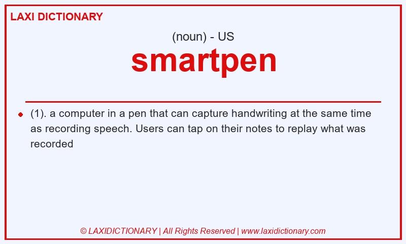Definition smartpen in American English